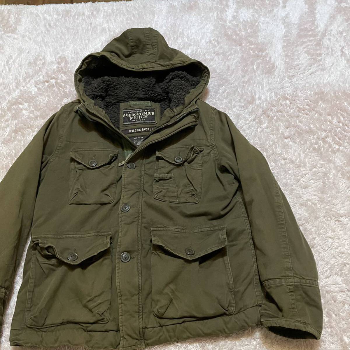 アバクロンビー&フィッチ ミリタリージャケット WILCOX JACKET 裏ボア