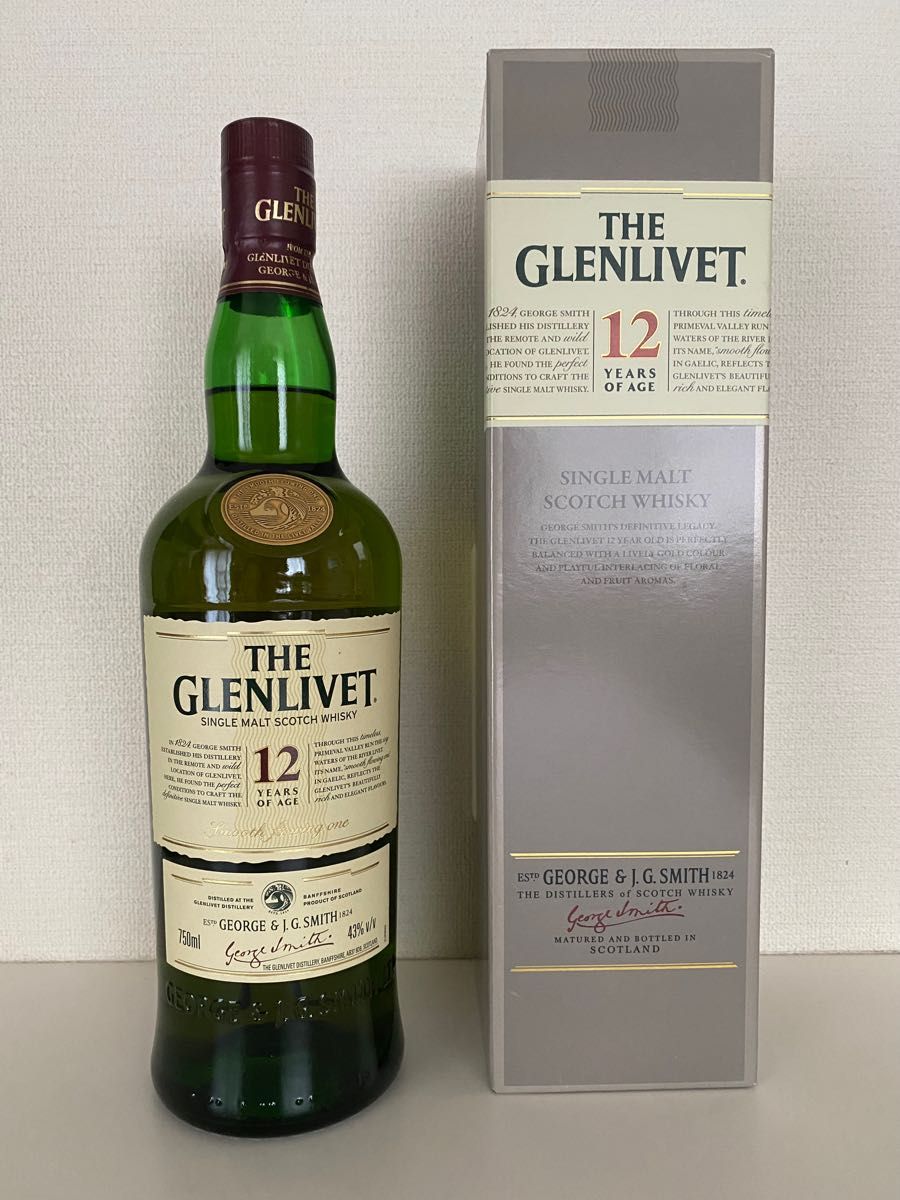 最終価格 箱付き終売品THE GLENLIVETザ・グレンリベット12年【旧ラベル