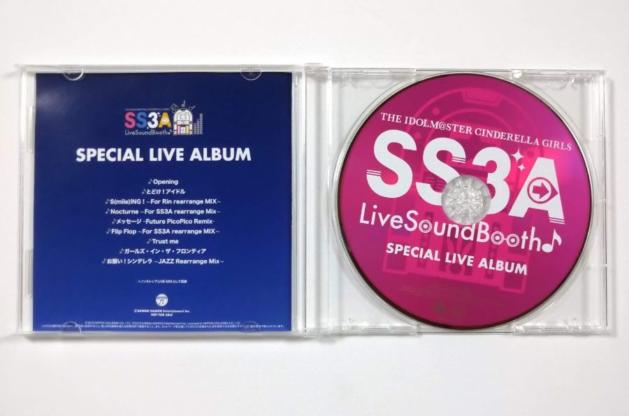 シンデレラガールズ　ＳＳ３Ａ Ｌｉｖｅ Ｓｏｕｎｄ Ｂｏｏｔｈ♪