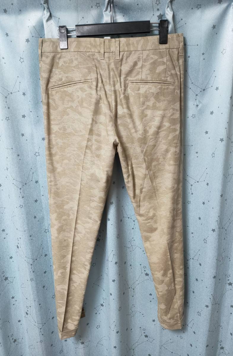 1piu1uguale3 COMFY PANTS CAMO JACQUARD тигр u The - слаксы брюки утка Jaguar do бежевый 2021SS модель обычная цена 46,200 иен 