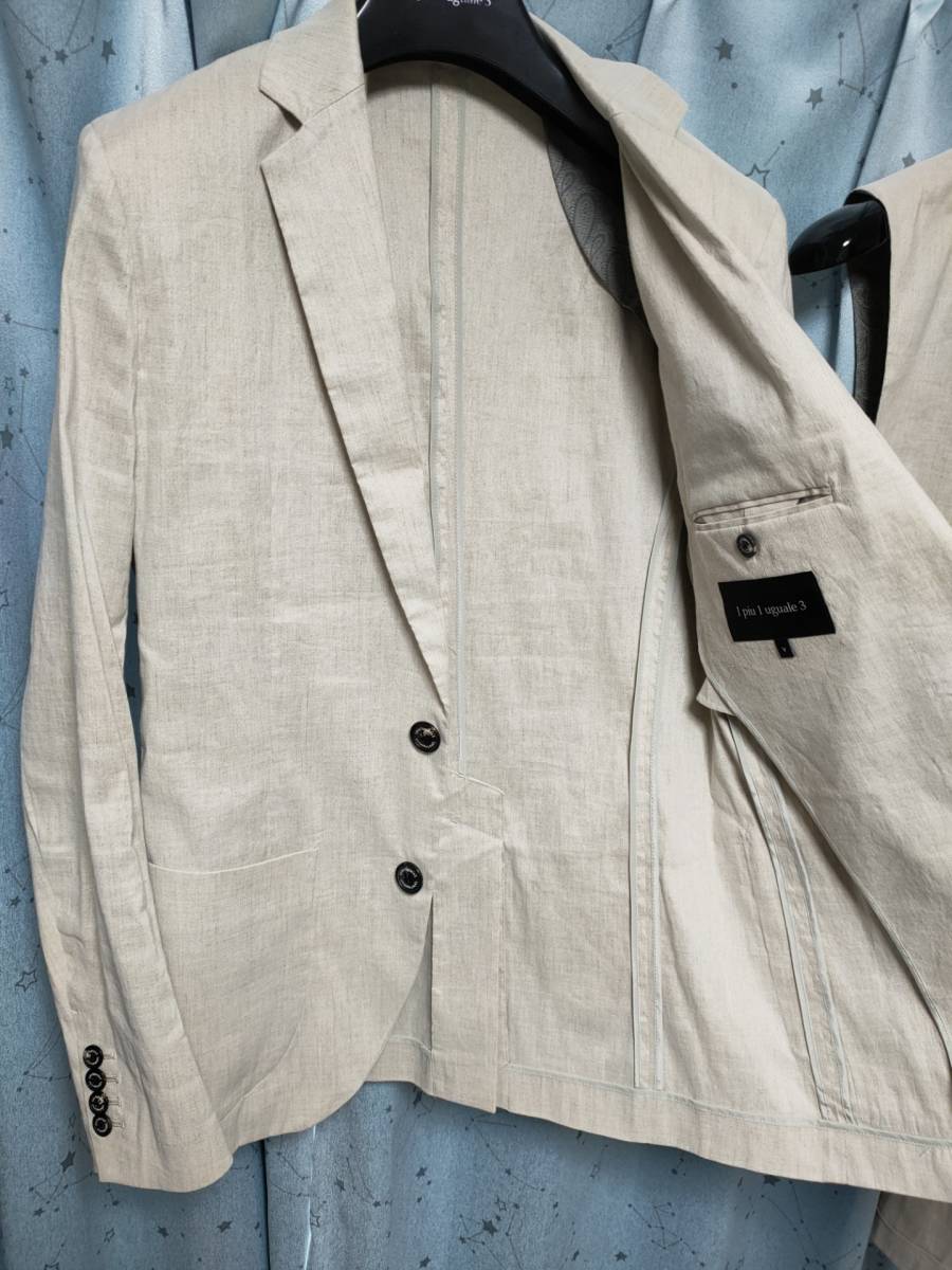 1piu1uguale3 NEW TRAVEL JACKET + VEST + SLACKS ストレッチ