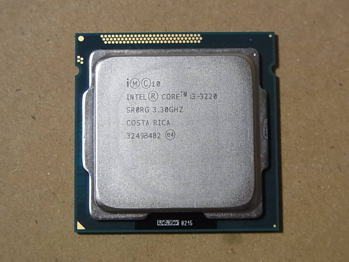 ◎Intel Core i3-3220 SR0RG 3.30GHz Ivy Bridge LGA1155 2コア 4スレッド (Ci0477)_画像1