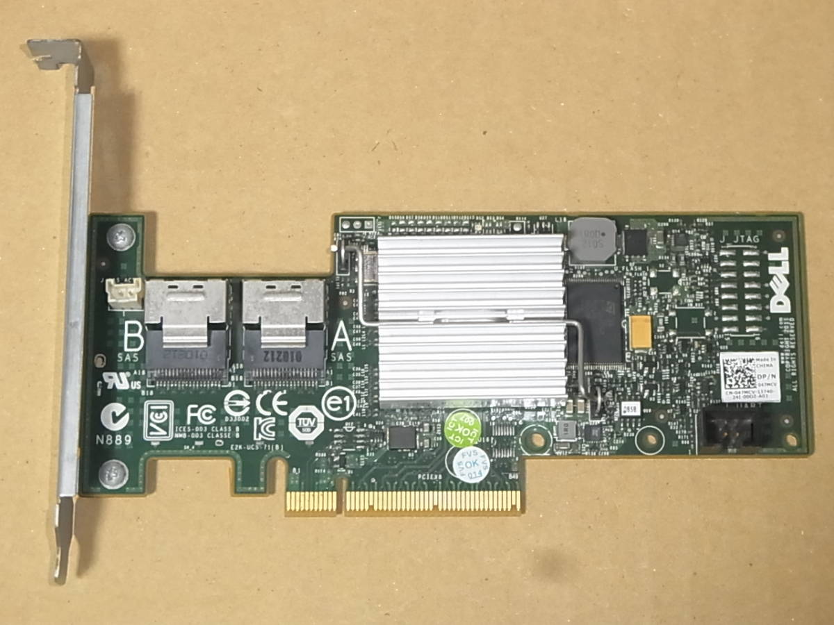 ◎DELL PERC H200 6Gbps SAS RAID Controller 47MCV/PCI-E SASケーブル付き (HB259)の画像5