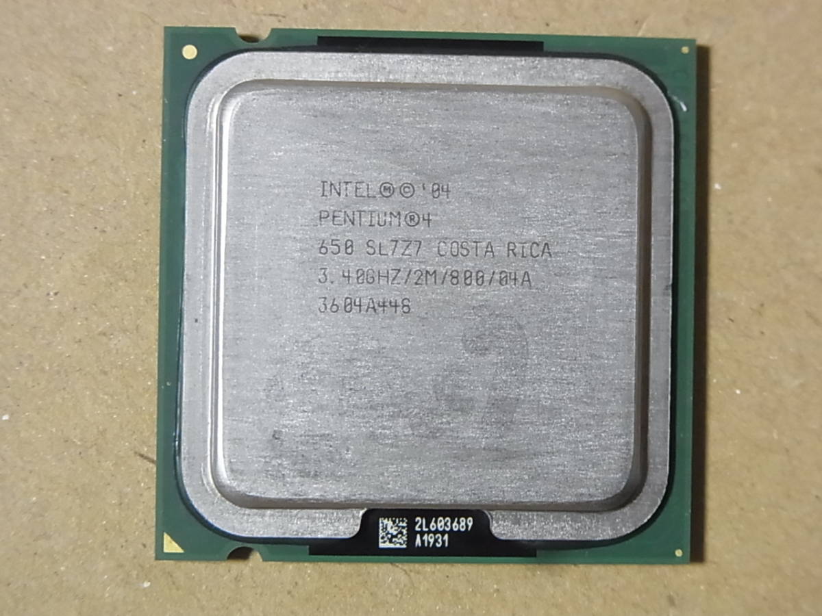 *Intel Pentium4 650 SL7Z7 3.40GHz/2M/800/04A Prescott LGA775 HT correspondence (Ci0501)