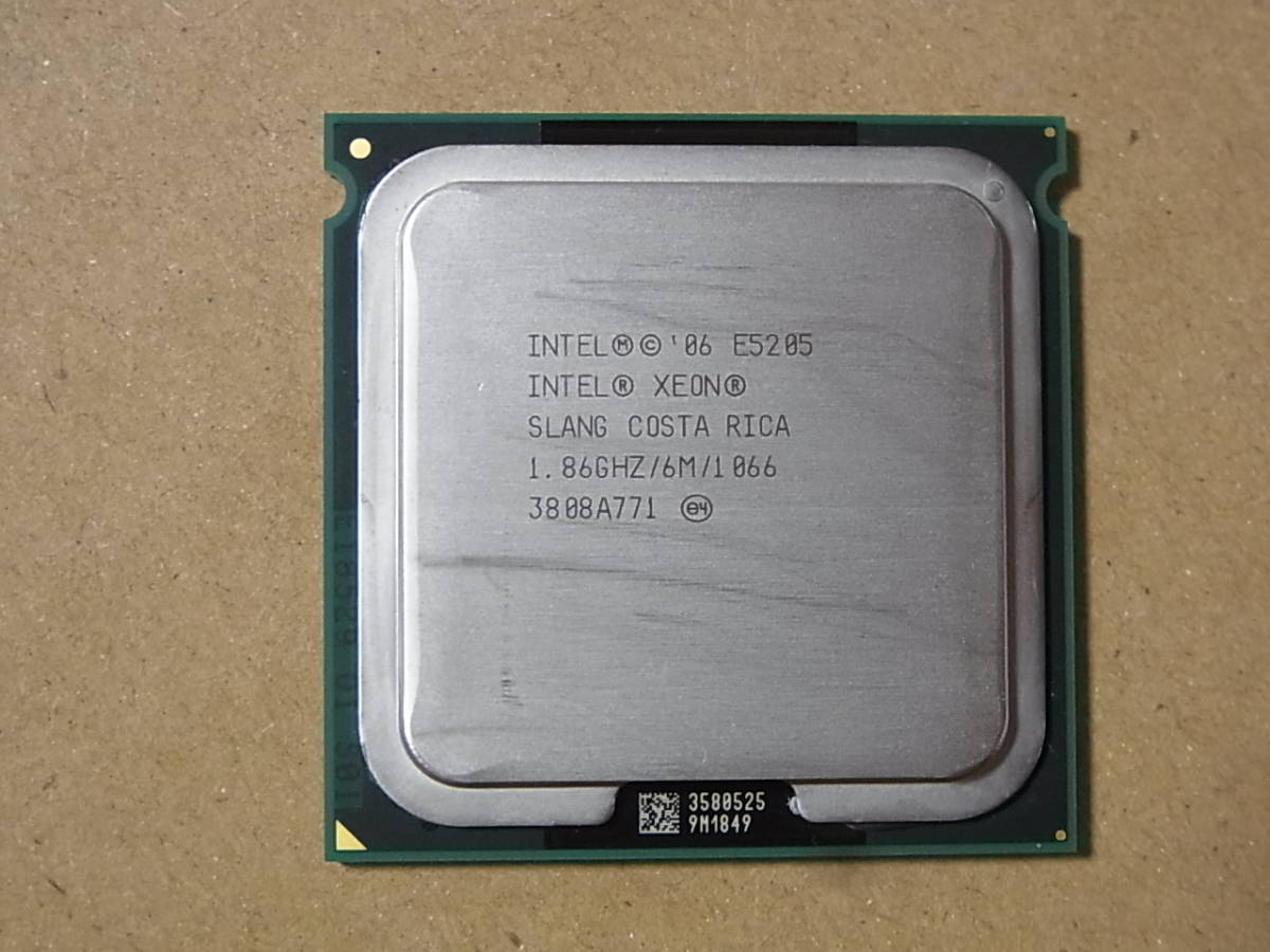 ■Intel Xeon E5205 SLANG 1.86GHz/6M/1066 Wolfdale LGA771 2コア (Ci0509)_画像1