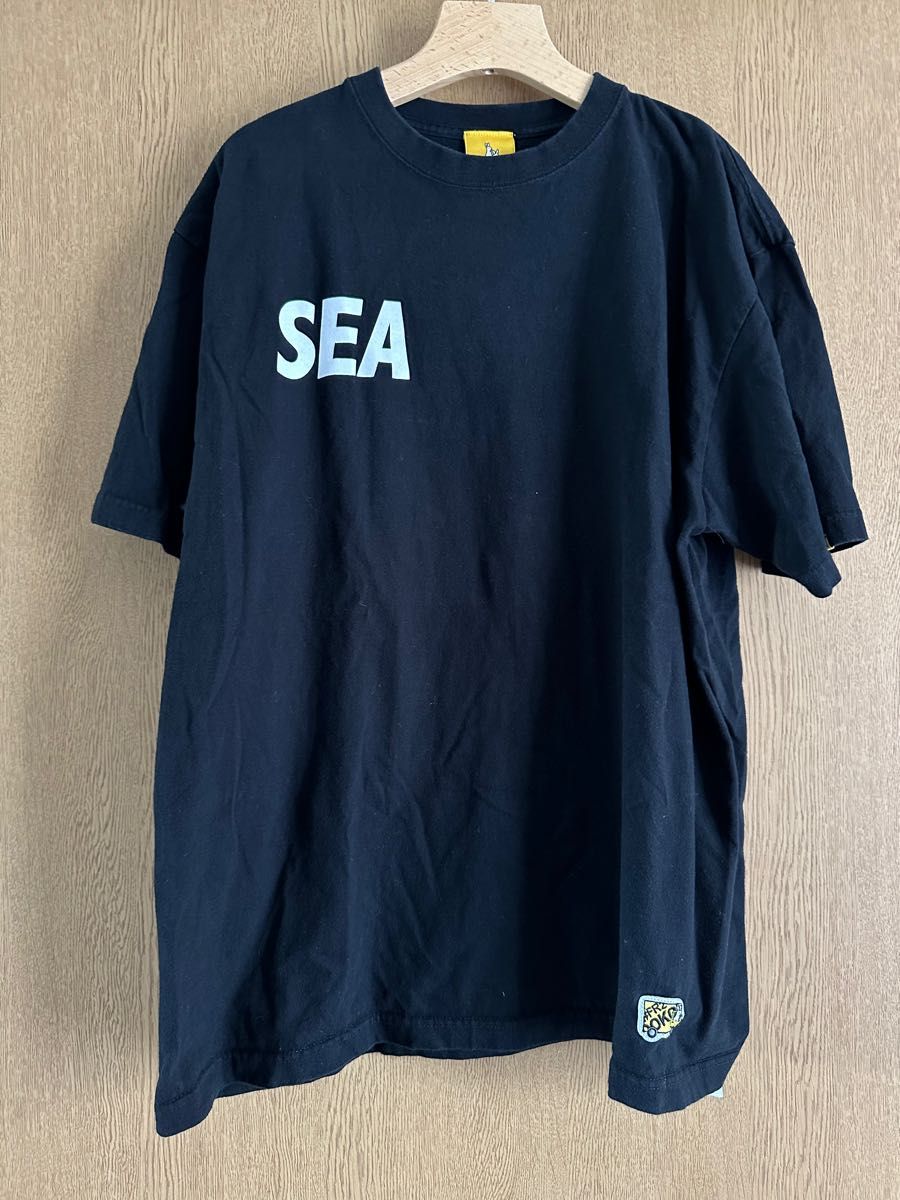 幅広type WIND AND SEA FR2 DOKO パーカー フーディー XL 黒黄 | www