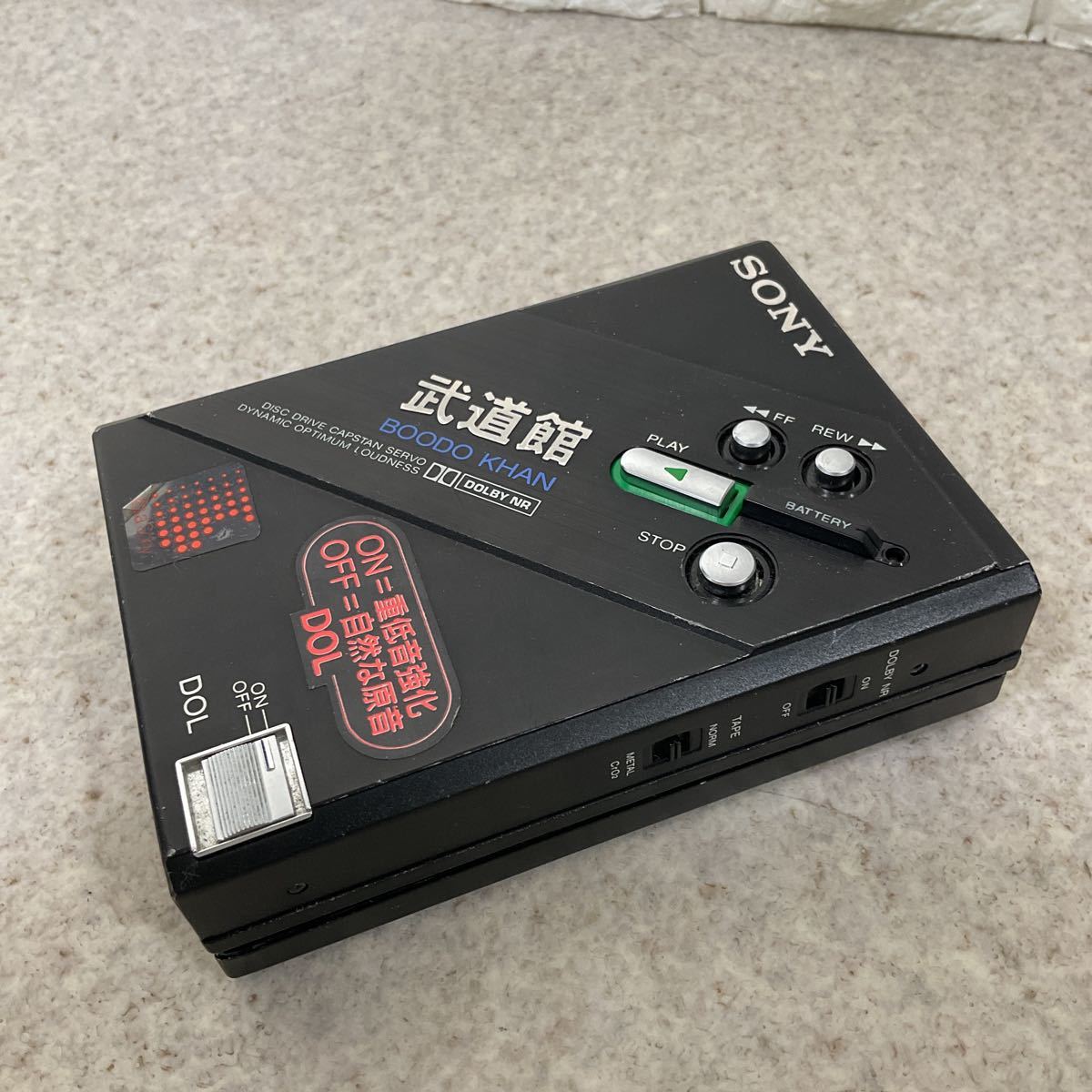 SONY 武道館 DD-100 Boodo Khan カセットプレーヤー SONY DD-100 BOODO KHAN カセットプレーヤー 武道館