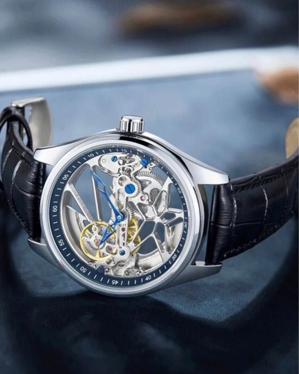 腕時計 スケルトン 機械式 自動巻 高級海外ブランド