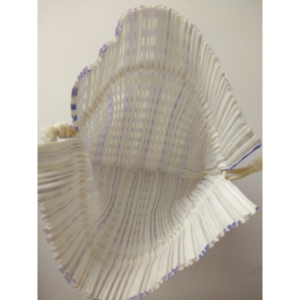  pleat pulley zPLEATS PLEASE Issey Miyake ISSEY MIYAKE pouch pouch purple check 