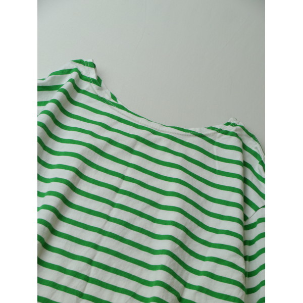 23SS THE SHINZONE The sin Zone MARINE BORDER TEE marine border T-shirt tops green 