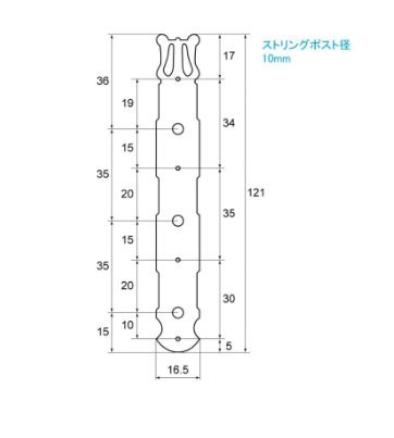 KIKUTANI ナイロン、ガットギター用ペグGM-35G_画像5