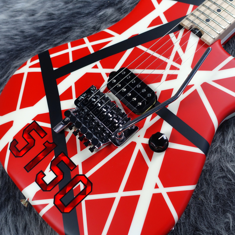 EVH Striped Series 5150 MN Red with Black and White Stripes_画像5