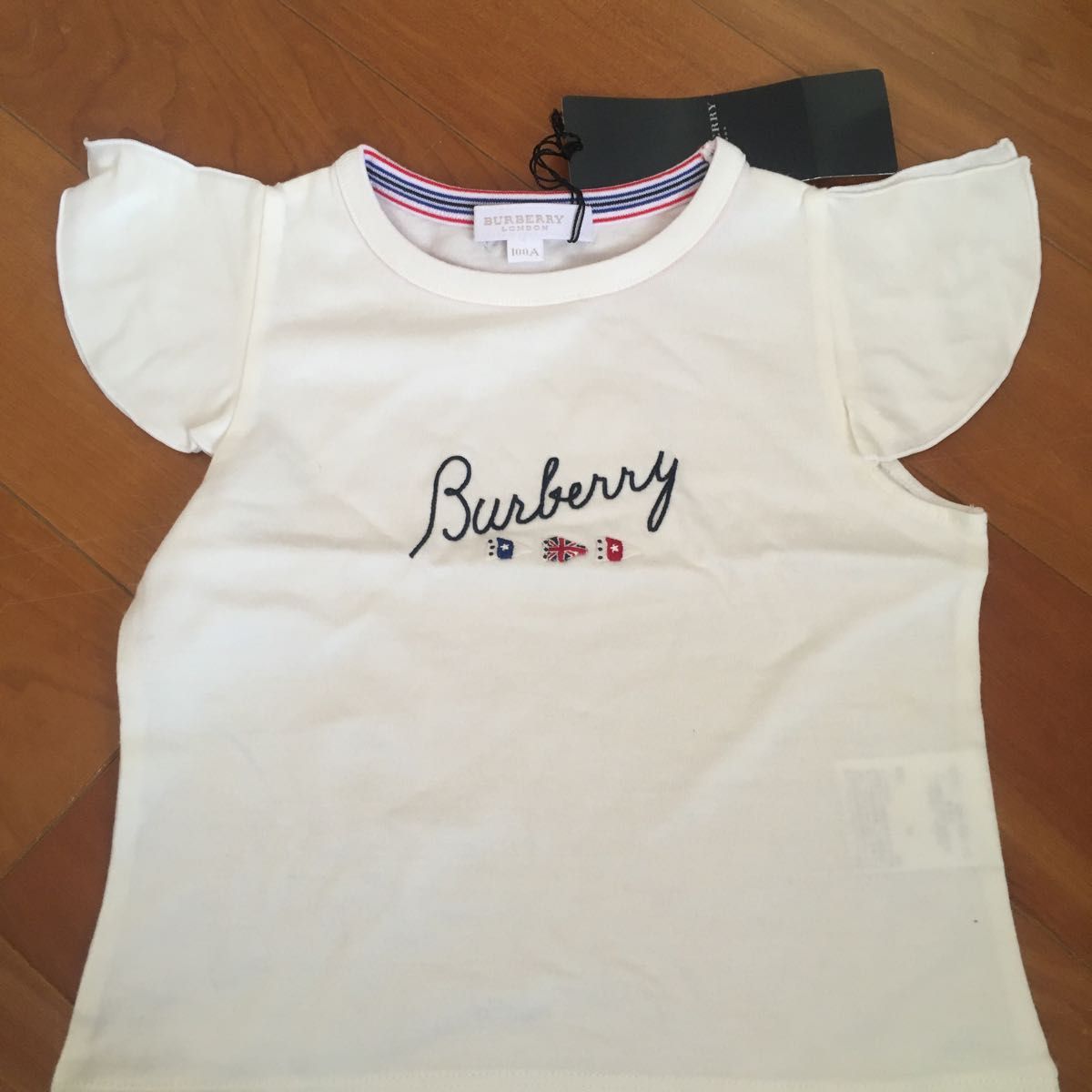 Burberry 100 白　Tシャツ　新品未使用タグ付き