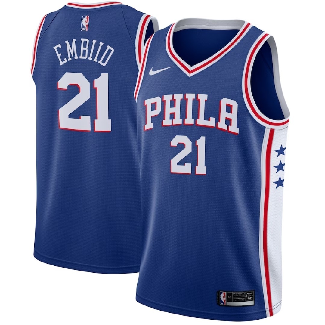 【正規品／再入荷なし】NIKE NBA スウィングマン ジャージ ユースMサイズ ジョエル エンビード アイコン JOEL EMBIID ICON SWINGMAN_画像1