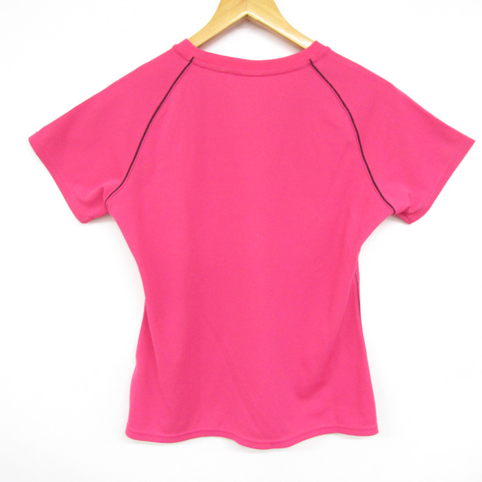 ミズノ 半袖Tシャツ 無地 ワンポイントロゴ スポーツウェア トップス レディース Mサイズ ピンク MIZUNOの画像8