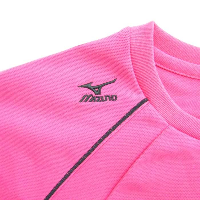 ミズノ 半袖Tシャツ 無地 ワンポイントロゴ スポーツウェア トップス レディース Mサイズ ピンク MIZUNOの画像4