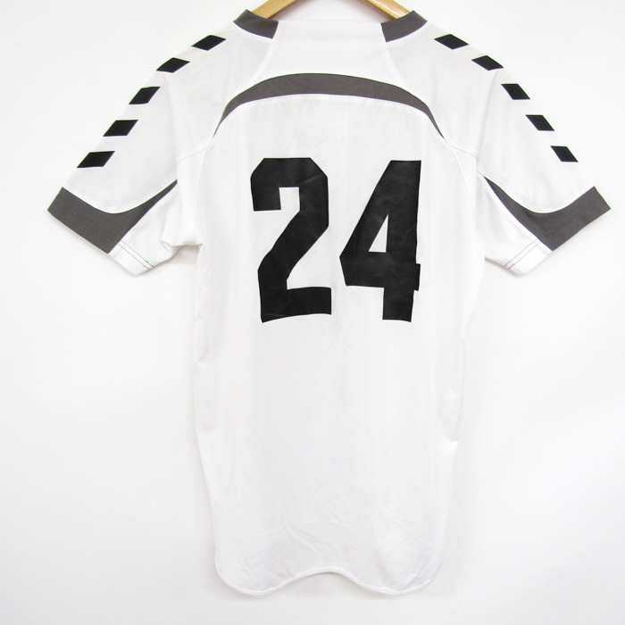 ヒュンメル 半袖Tシャツ ユニフォーム サッカー 背番号24 トップス メンズ 170cmサイズ ホワイト hummel_画像8