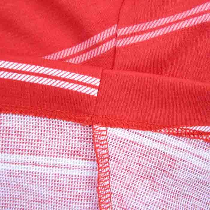 プーマ 半袖ポロシャツ ボーダー柄 胸ロゴ ゴルフウェア トップス レディース Mサイズ レッド PUMA_画像7