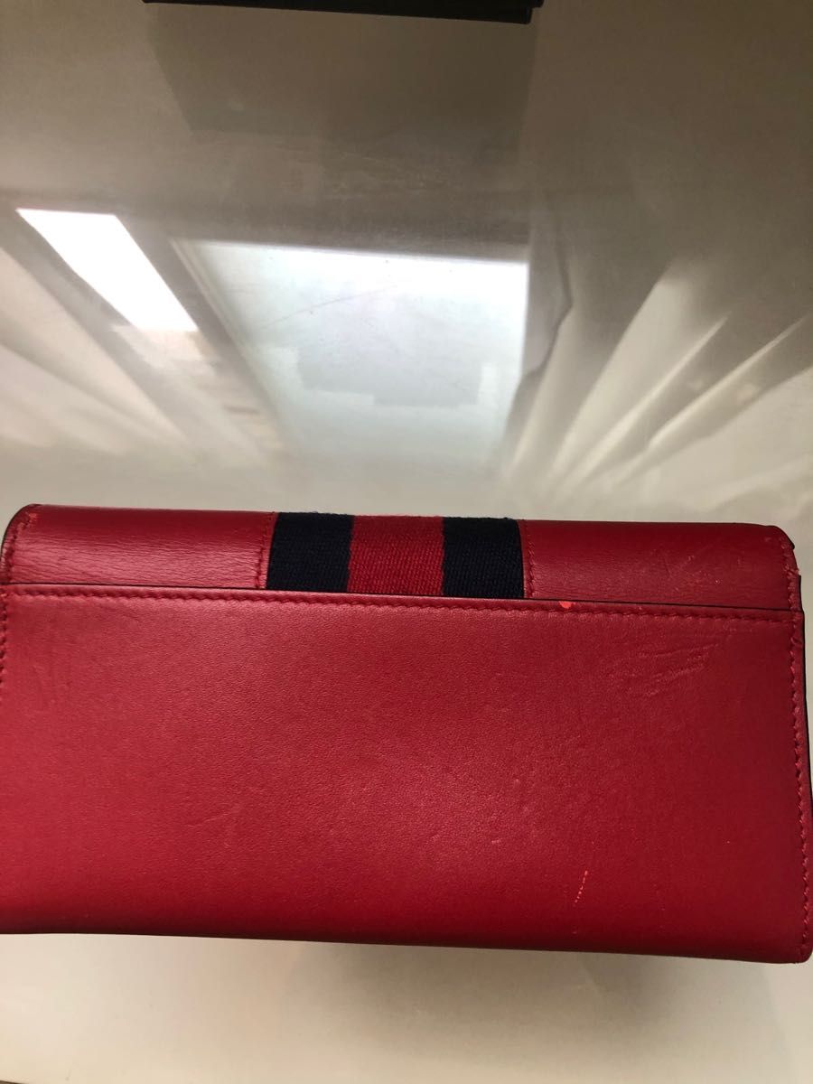 GUCCI グッチ 二つ折り長財布 シルヴィ コンチネンタルウォレット