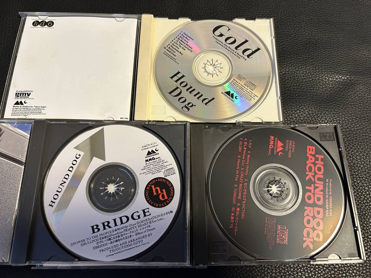 △HOUND DOG アルバムCD3枚セット/GOLD/BRIDGE/BACK TO ROCK△_画像3