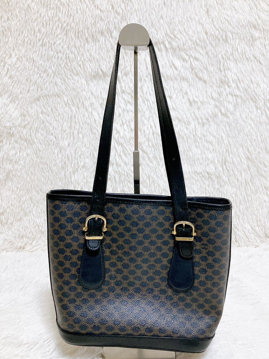 良品CELINE トートバッグ バケツ型 トリオンフ 黒マカダム | arvotulkki.fi
