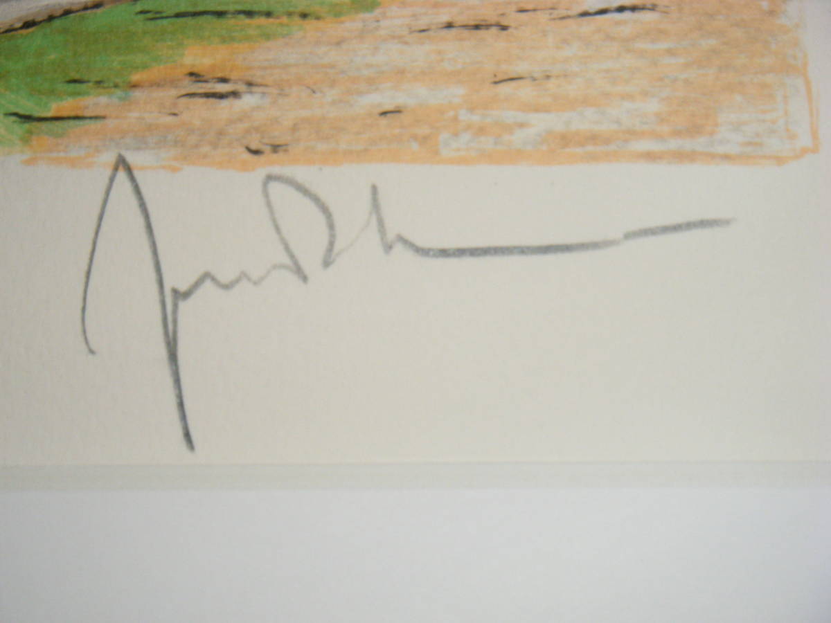 版画 作者不詳 サイン有 リトグラフ ノートルダム寺院 美品 逸品 L43の画像5