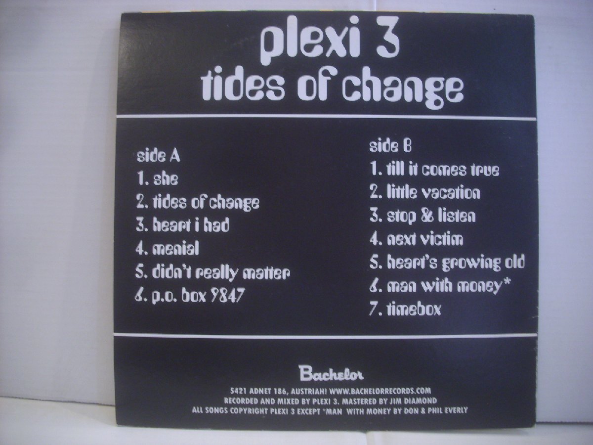 ● 輸入USA盤 LP PLEXI 3 / TIDES OF CHANGE プレキシスリー タイズオブチェンジ ミルウォーキー産パワーポップパンク 2009年 ◇r50414_画像2