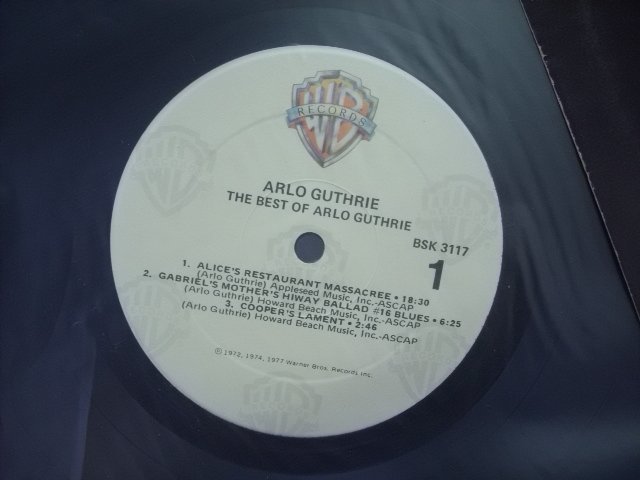 [LP] ARLO GUTHRIE アーロ・ガスリー / THE BEST OF ザ・ベスト・オブ 国内盤 WARNER BROS. BSK 3117 ◇r50330_画像3