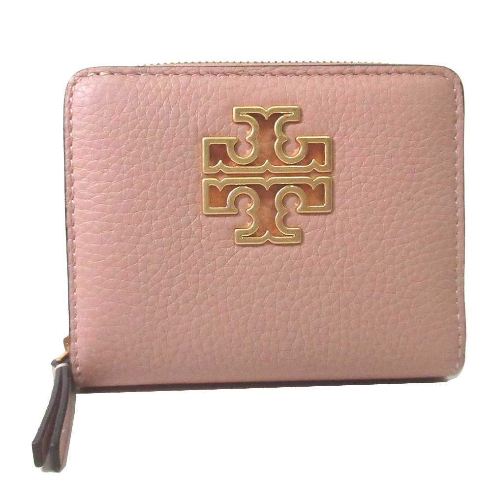 トリーバーチ 財布 二つ折り財布 TORY BURCH ブリテン バイ フォールド ウォレット 146708 664(ピンク系)アウトレット レディース