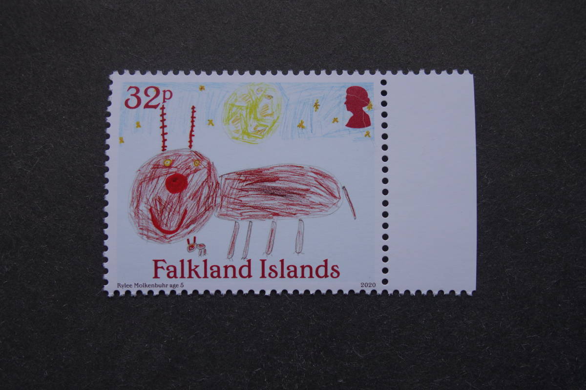  foreign stamp :( England .) Fork Land various island stamp [ Christmas ]4 kind . unused 
