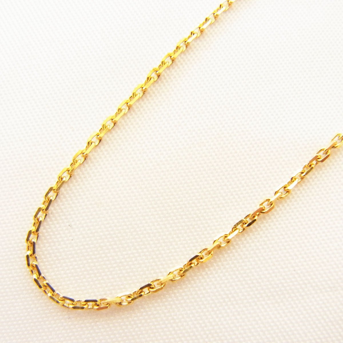 750 あずきチェーン ネックレス 造幣局刻印 約2.8g 長さ ネックレス