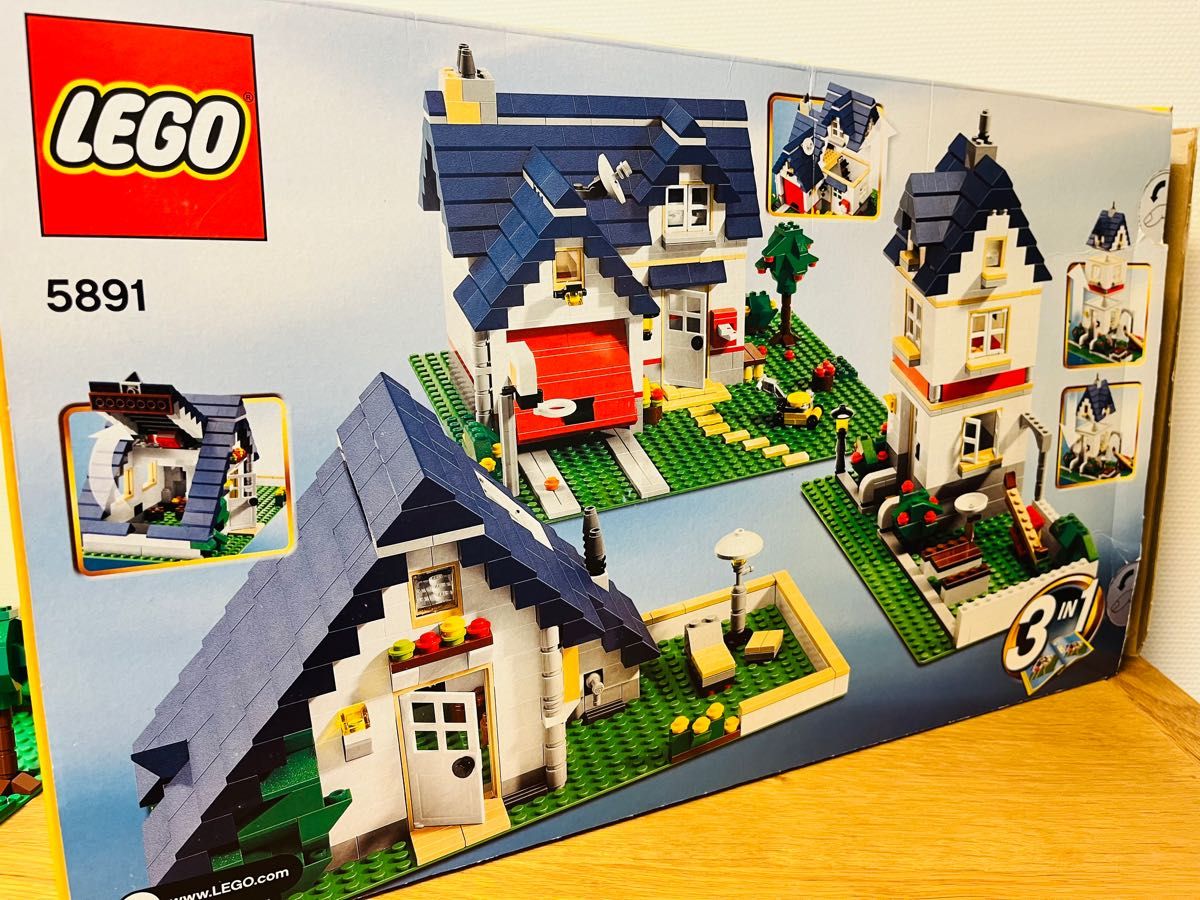 美品/ 廃盤/ LEGO 5891 / クリエイター マイホーム 青い屋根の家