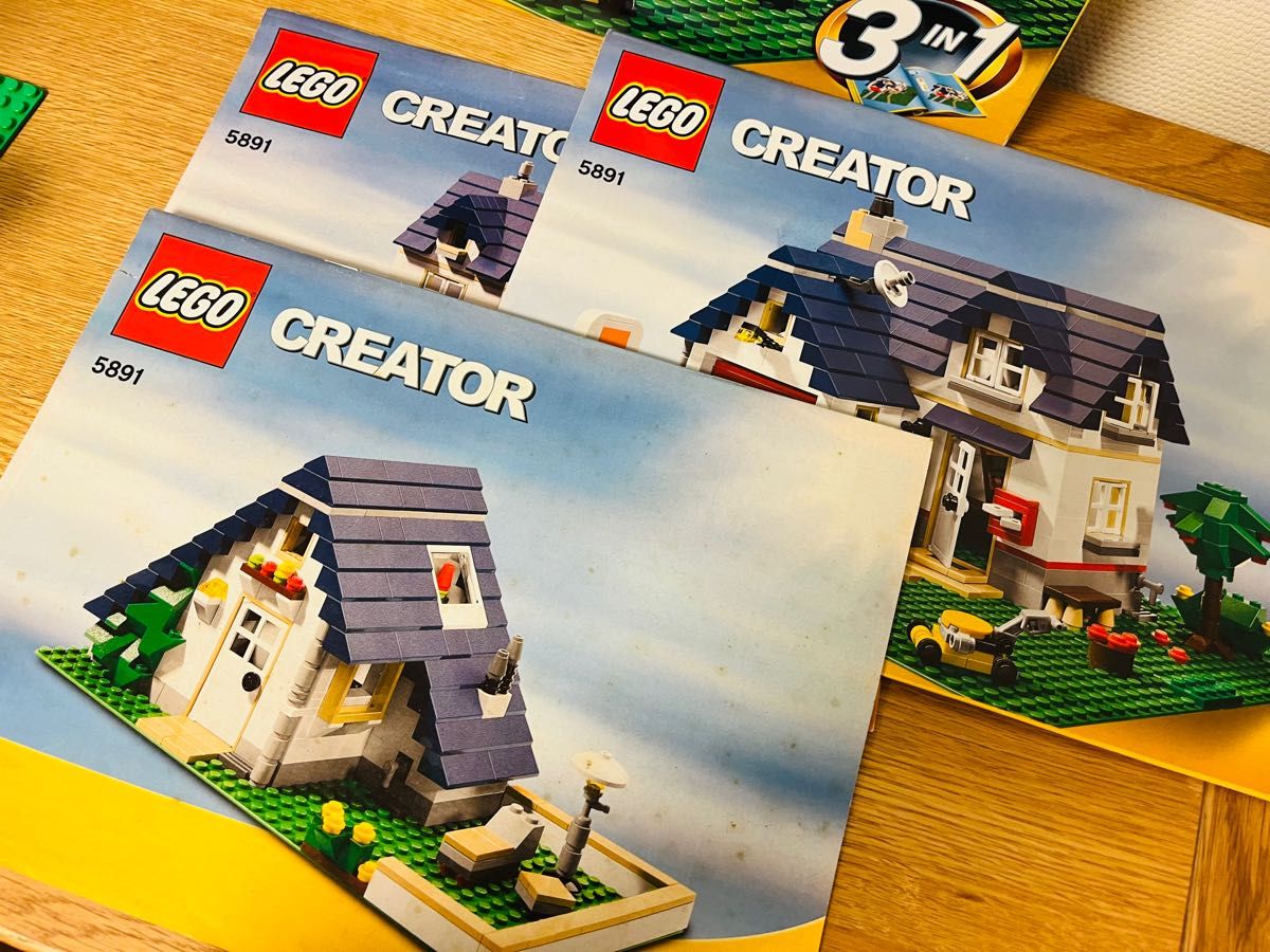 美品/ 廃盤/ LEGO 5891 / クリエイター マイホーム 青い屋根の家