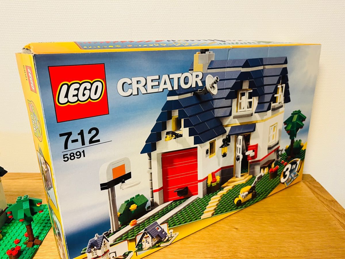 美品/ 廃盤/ LEGO 5891 / クリエイター マイホーム 青い屋根の家