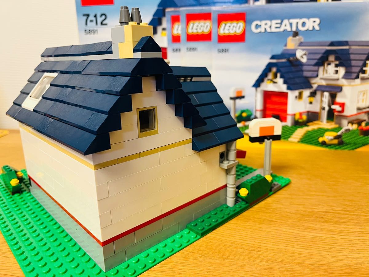 美品/ 廃盤/ LEGO 5891 / クリエイター マイホーム 青い屋根の家