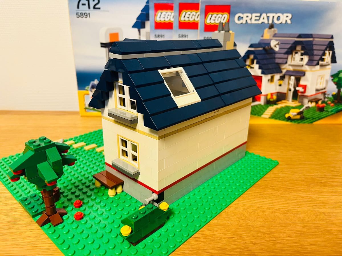 美品/ 廃盤/ LEGO 5891 / クリエイター マイホーム 青い屋根の家