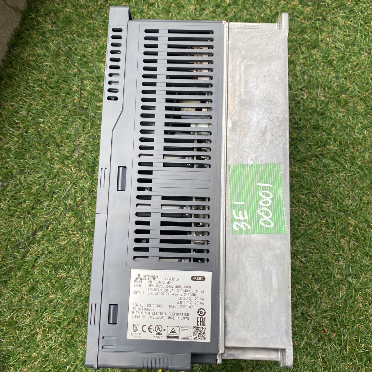3E100001 三菱電機 インバータ 標準構造品 FR-F800シリーズ FR-F820