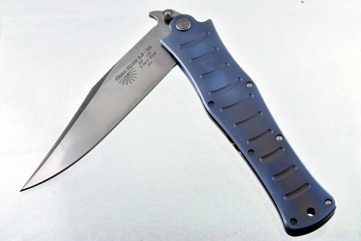vintage knife CUDA MAXX 5.5-D2 QUIK-FLIK D.RALPH DESIGN USA 124A-440_画像2