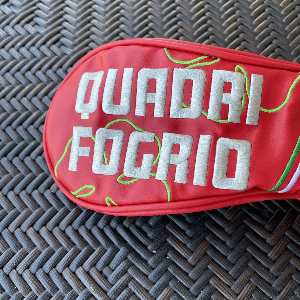 2021年モデル/限定品 BALDO バルド ヘッドカバー FW用/フェアウエイ用 QUADRI FOGRIO HEAD COVER ROSSO ITALIANO【ロッソ】（レッド）_画像3