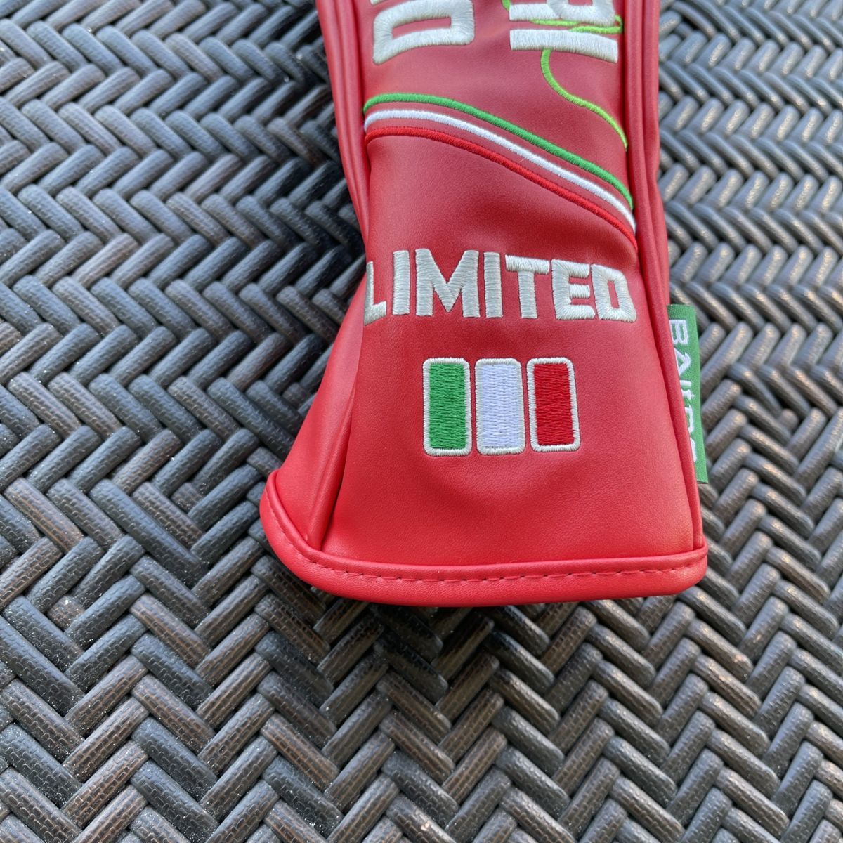 2021年モデル/限定品 BALDO バルド ヘッドカバー UT用/ユーティリティ用 QUADRI FOGRIO HEAD COVER ROSSO ITALIANO【ロッソ】（レッド）_画像3