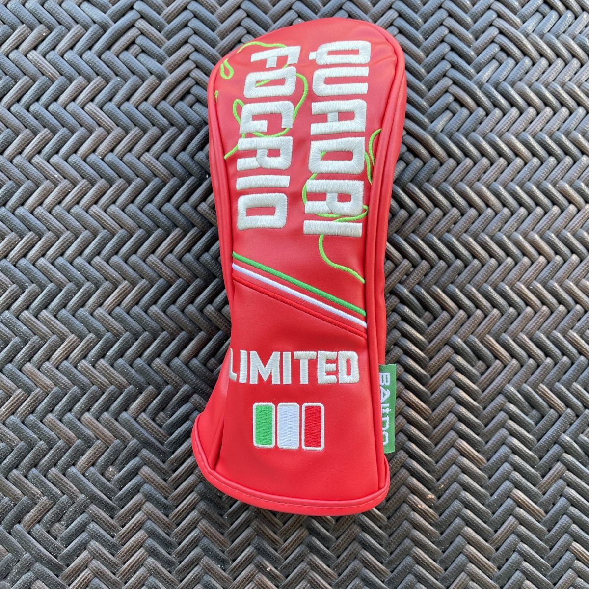 2021年モデル/限定品 BALDO バルド ヘッドカバー UT用/ユーティリティ用 QUADRI FOGRIO HEAD COVER ROSSO ITALIANO【ロッソ】（レッド）_画像2