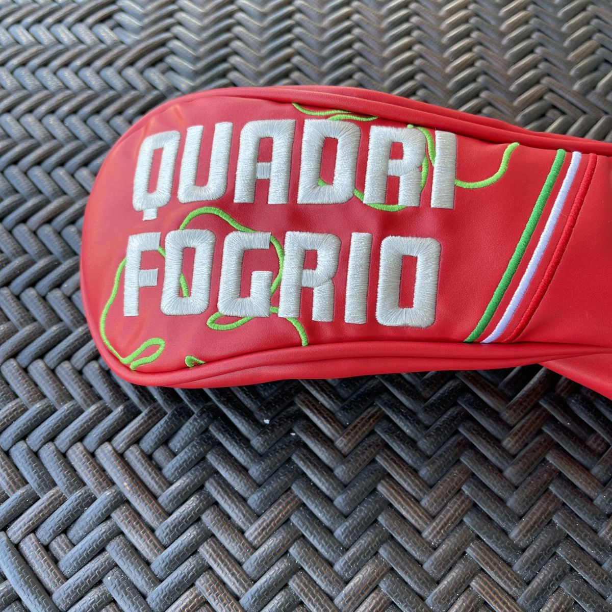 2021年モデル/限定品 BALDO バルド ヘッドカバー UT用/ユーティリティ用 QUADRI FOGRIO HEAD COVER ROSSO ITALIANO【ロッソ】（レッド）_画像4