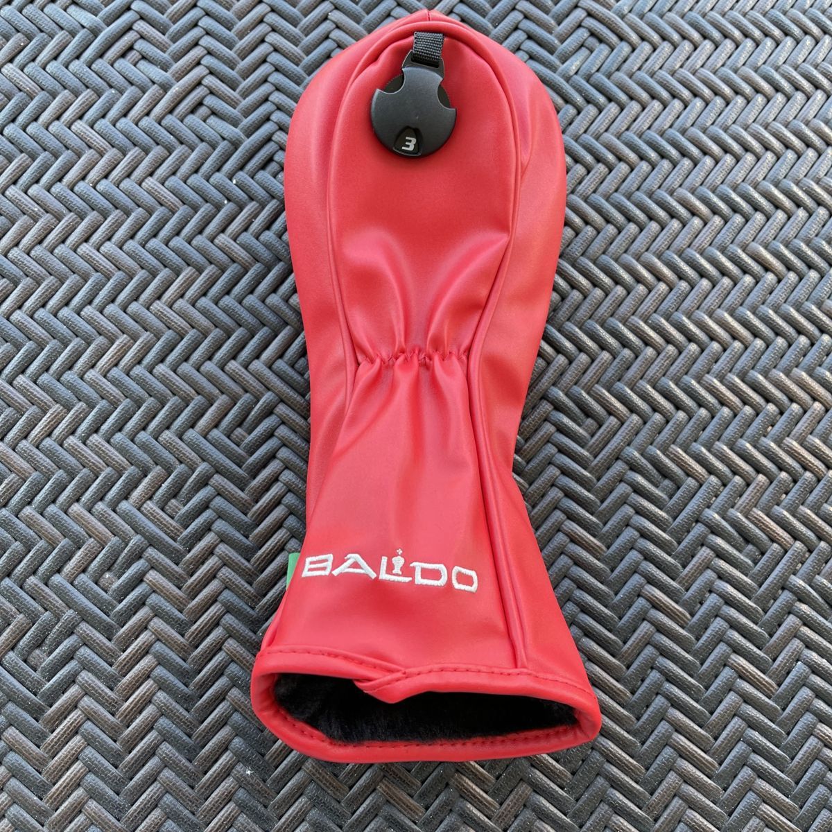 2021年モデル/限定品 BALDO バルド ヘッドカバー FW用/フェアウエイ用 QUADRI FOGRIO HEAD COVER ROSSO ITALIANO【ロッソ】（レッド）_画像4