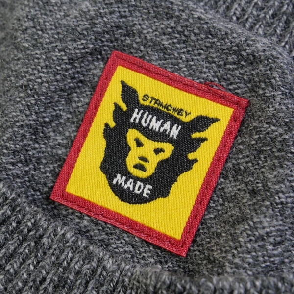 HUMAN MADE ヒューマンメイド 22AW HEART L/S KNIT SWEATER ニット 灰