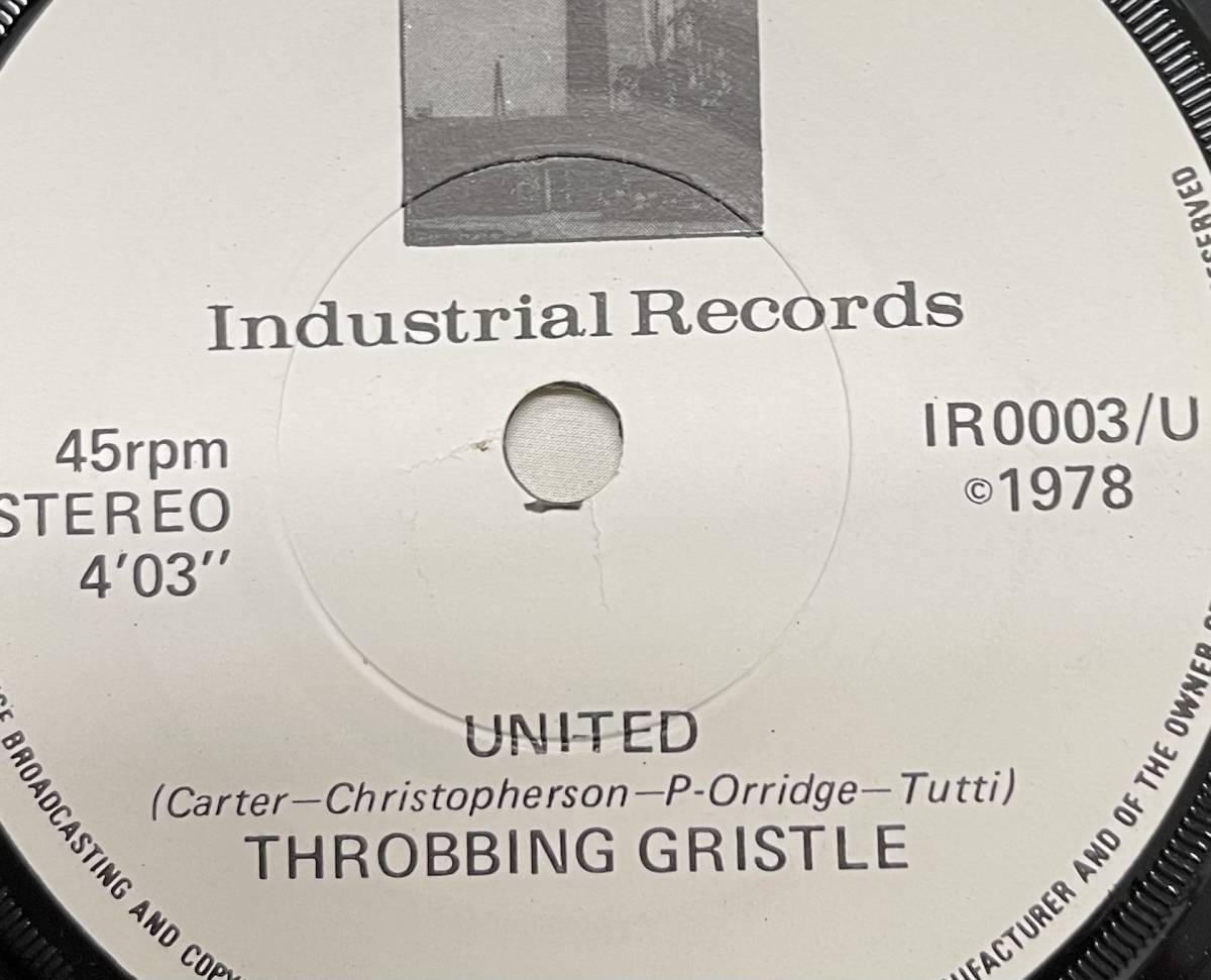 7 スロッビング・グリッスル　Throbbing Gristle United Zyklon B Zombie Industrial Records ノイズ_画像3