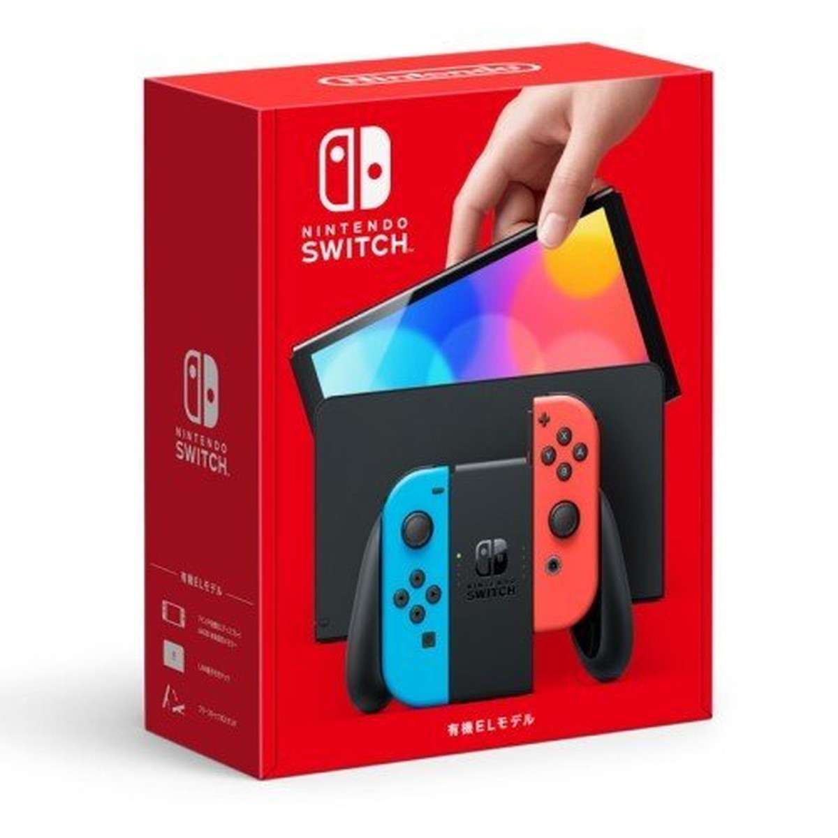 中古】Nintendo Switch 有機ELモデル Joy-Con(L)ネオンブルー/(R