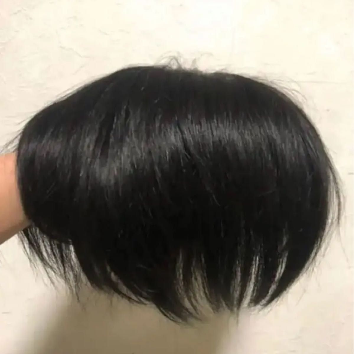 人毛100%自然 男性用 リアル全総手植えワイドヘアピース18×20