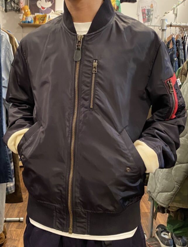 RESONATE GOODENOUGH × FRAGMENT DESIGN MA-1 XL BLACK リゾネイト