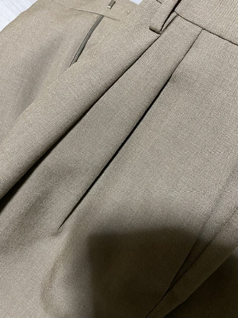 AURALEE・BLUEFACED WOOL JACKET/WIDE SLACKS・TOP KHAKI・サイズ4