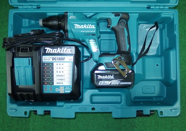 ⑥新品 マキタ FS455DRG 18V充電式スクリュードライバ 回転数4500min-1 6.0Ahバッテリ1個付セット 青 新品
